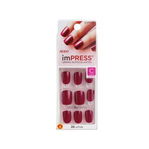 Unhas Posticas Kiss New York ImPRESS Curta Easy Breezy 24 Unidades