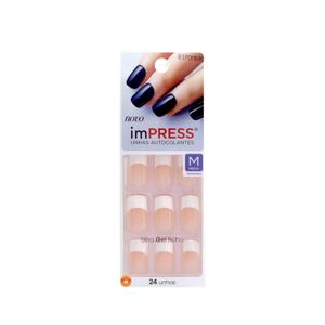 Unhas Posticas Kiss New York ImPRESS Média Zen Zone 24 Unidades