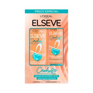 Kit Elseve L'Oréal Shampoo 375ml + Condicionador 170 ml Cachos Longos Dos Sonhos