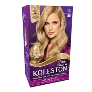 Coloração Creme Permanente Koleston Louro Claro 80