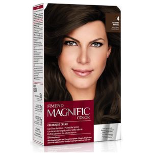Coloração Creme Amend Magnific Color 4 Castanho Natural 200g