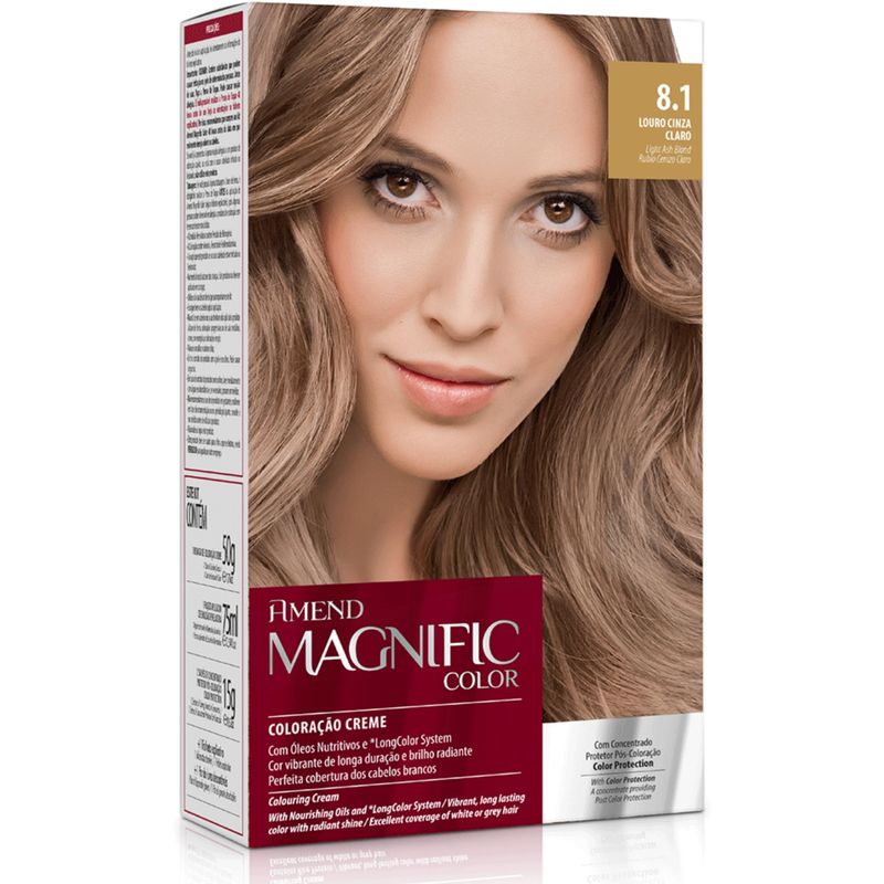 7896852615751-Coloracao-Creme-Amend-Magnific-Color-8.1-Louro-Cinza-200g