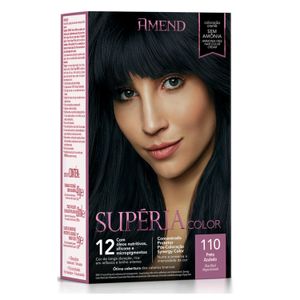 Tonalizante Capilar Amend Supéria Color 110 Preto Azulado