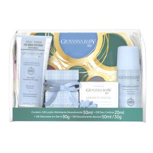 Kit Giovanna Baby Blue Hidratante+Colônia+Sabonete+Desodorante