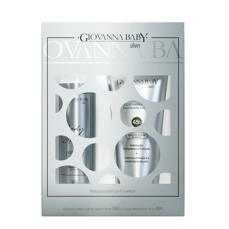 7896044900849-Kit-Giovanna-Baby-Silver-Body-Splash-260ml-Locao-Hidratante-200ml