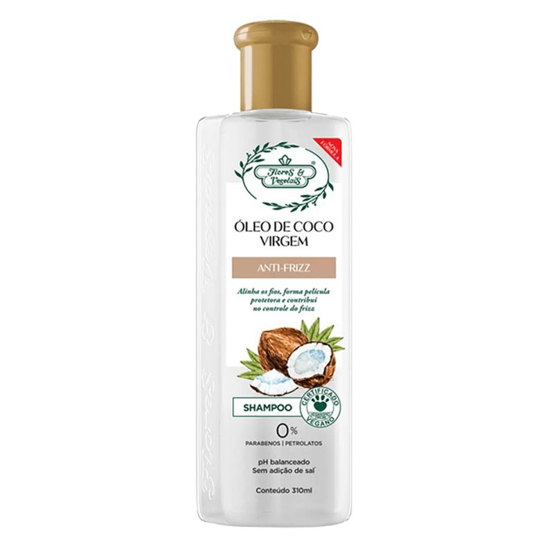 7896671601058-Shampoo-Flores-e-Vegetais-Oleo-de-Coco-Virgem-Anti-Frizz-310ml