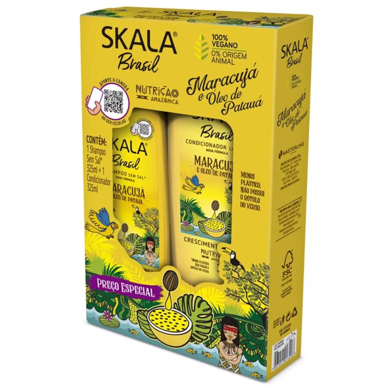 7897042013296-Kit-Skala-Brasil-Shampoo-Condicionador-Maracuja-e-Oleo-de-Pataua-325ml
