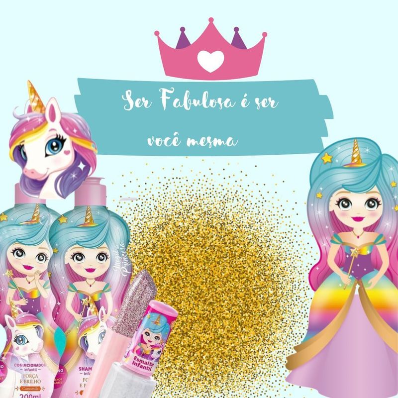 Kit Maquiagem Infantil Magia Princesas Séllus