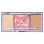 6932159605505-Paleta-de-Blush-e-Iluminador-Ruby-Rose-Feels-Mood-HB-75291