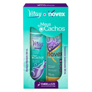 Kit Novex Shampoo+Condicionador Vitay Meus Cachos 300ml