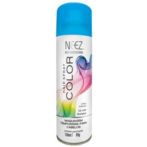 Maquiagem Temporária Para Cabelos Neez Hair Spray Color Azul 150ml