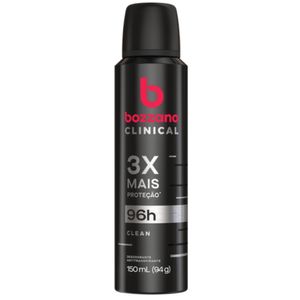 Desodorante Aerosol 96h Bozzano Masculino Clinical Clean 150ml