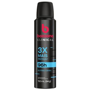 Desodorante Aerosol 96h Bozzano Masculino Clinical Ultra Cool 150ml