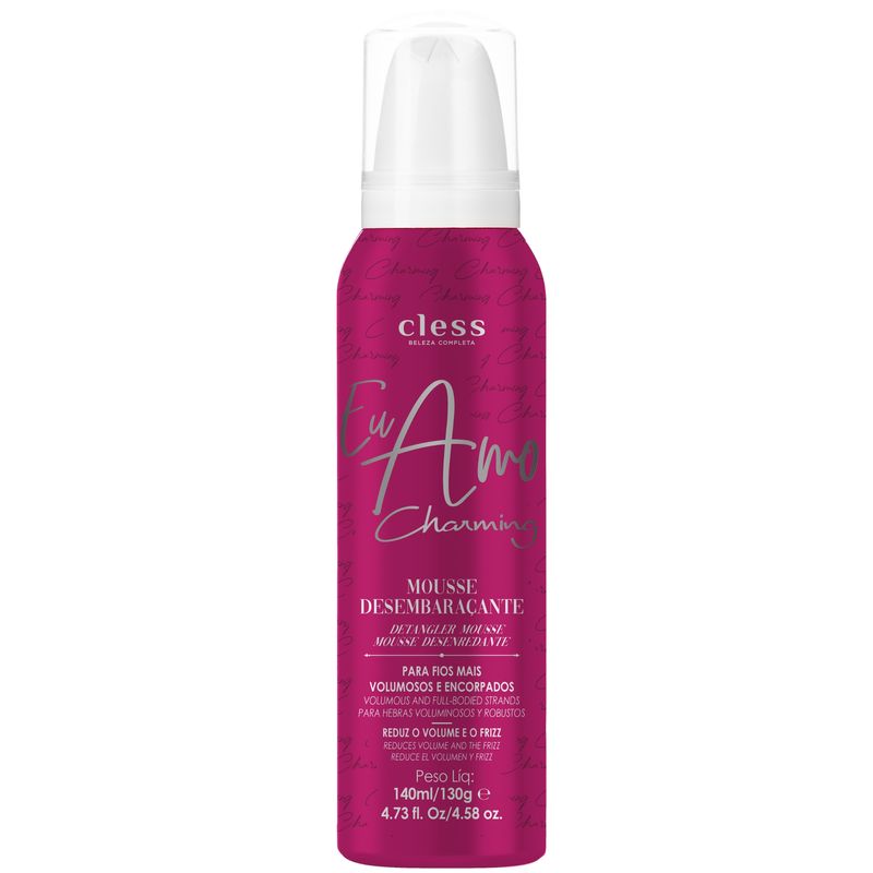 7896046702649-Mousse-Capilar-Cless-Eu-Amo-Charming-Desembaracante-140ml