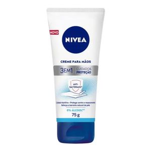 Creme Para Mãos Nivea 3 em 1 Ação Antibacteriana 75ml