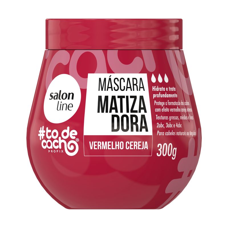 7908458320356-Mascara-Matizadora-Salon-Line-Todecacho-Vermelho-Cereja-300g