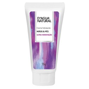 Creme Para Mãos e Pés Hidratante D'agua Natural 55g