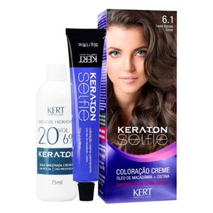 Coloração Keraton Selfie 6.1 Louro Escuro Cinza