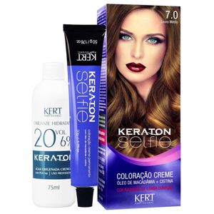 Coloração Keraton Selfie 7.0 Louro Médio