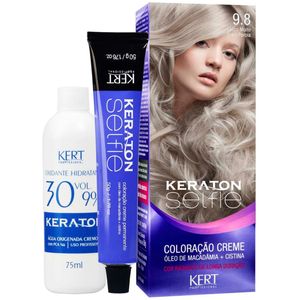 Coloração Keraton Selfie 9.8 Louro Muito Claro Pérola