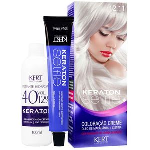 Coloração Keraton Selfie 12.11 Louro Especial Cinza Intenso