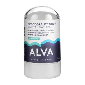 Desodorante Natural Alva Stick Cristal Sensitive Sem Cheiro 60g
