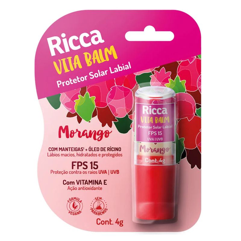 7897517937881-Protetor-Solar-Labial-Ricca-FPS15-Morango--3-