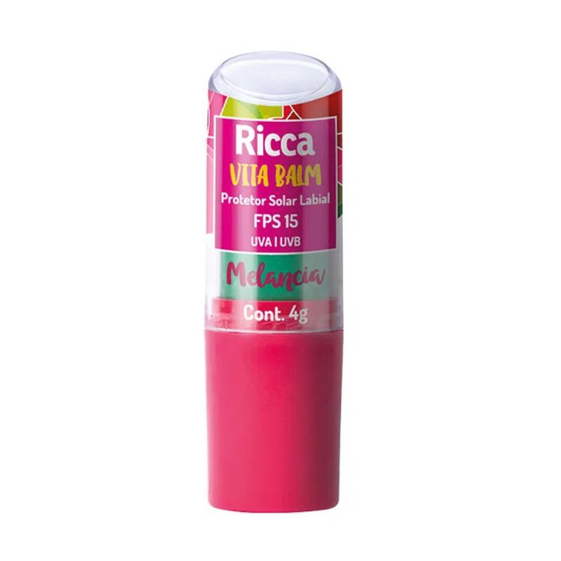 7897517937898-Protetor-Solar-Labial-Ricca-FPS15-Melancia