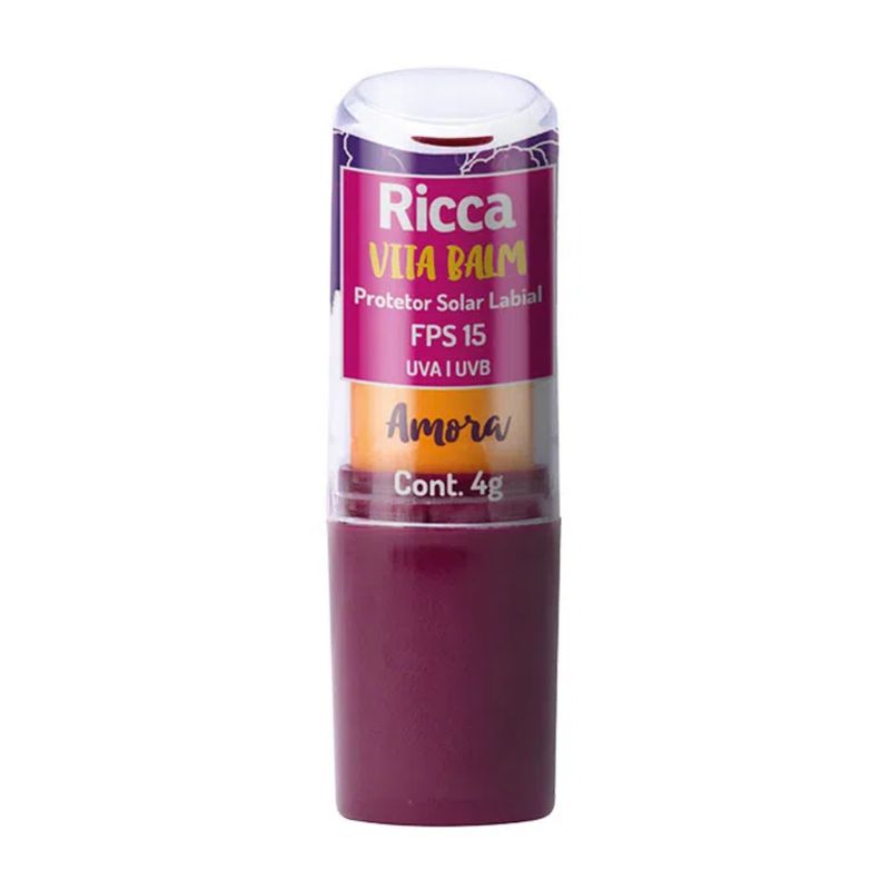 7897517937904-Protetor-Solar-Labial-Ricca-FPS15-Amora