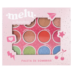 Paleta de Sombras Melu by Ruby Rose 12 Cores Rr1085
