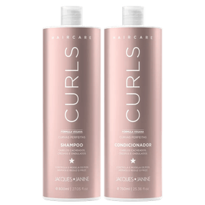 Kit Jacques Janine Hair Care Curls Shampoo 800ml + Condicionador 750ml