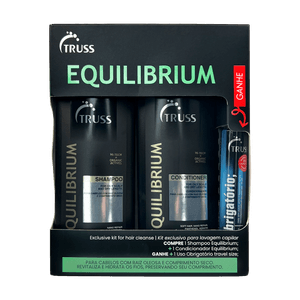 Kit Truss Equilibrium Shampoo+Condicionador 300ml+Finalizador Uso Obrigatório 30ml