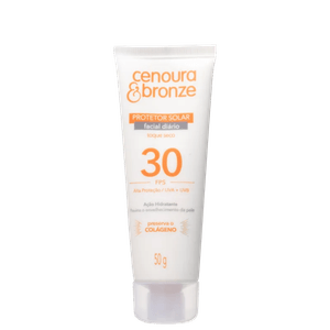 Protetor Solar Facial Cenoura e Bronze FPS30 50g