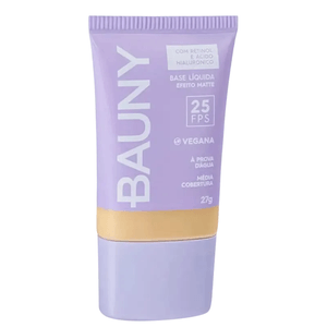 Base Líquida Bauny Efeito Matte Cor 010 27g