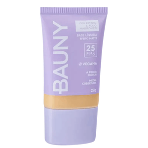 Base Líquida Bauny Efeito Matte Cor 030 27g