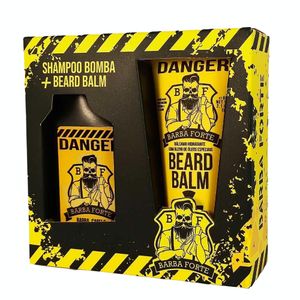 Kit Barba Forte Danger: Shampoo Bomba + Beard Balm