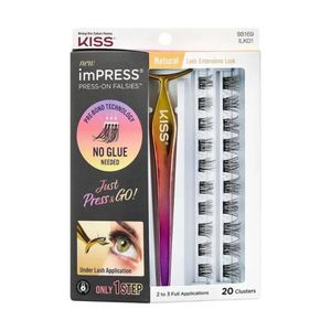 Kit Cílios Postiços Kiss New York ImPRESS Natural
