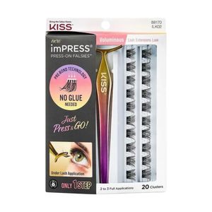 Kit Cílios Postiços Kiss New York ImPRESS Voluminous