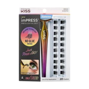 Kit Cílios Postiços Kiss New York ImPRESS Glamorous