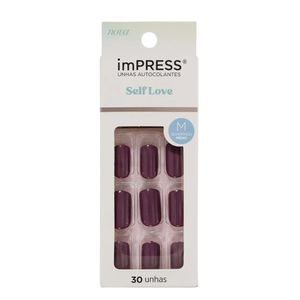 Unhas Postiças Kiss New York Impress Média Self Love Tea