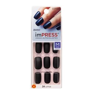 Unhas Postiças Kiss New York Impress Média Matte Swan
