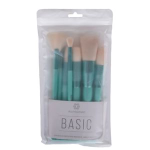 Kit de Pincéis Ana Hickmann Beauty Basic Makeup Brush Set Green