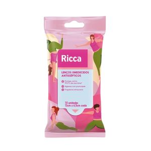 Lenços Antissépticos Ricca Yoga 10 Unidades