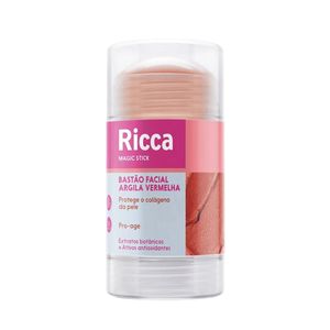 Bastão Facial Ricca Argila Vermelha