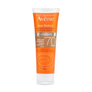 Protetor Solar Facial com Cor Avène Mat Perfect Fluido Clareador FPS70 Médio 40g