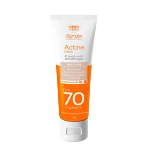 Protetor Solar com Cor Darrow Actine Colors FPS70 Pele Clara 40g
