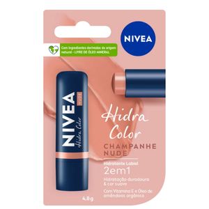 Hidratante Labial NIVEA Hidra Color 2 em 1 Nude 4,8g