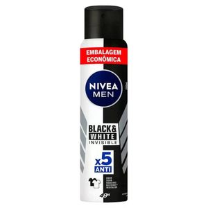 Desodorante Nivea Aerossol Men Black White 200ml