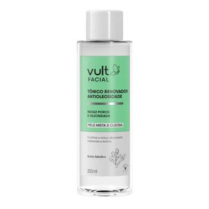 Tônico Renovador Antioleosidade Facial Vult Facial 200ml