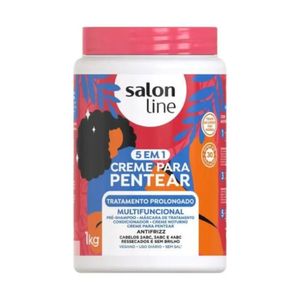 Creme Para Pentear Salon Line 5 em 1 Tratamento Prolongado 1kg